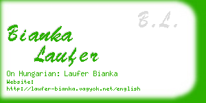 bianka laufer business card